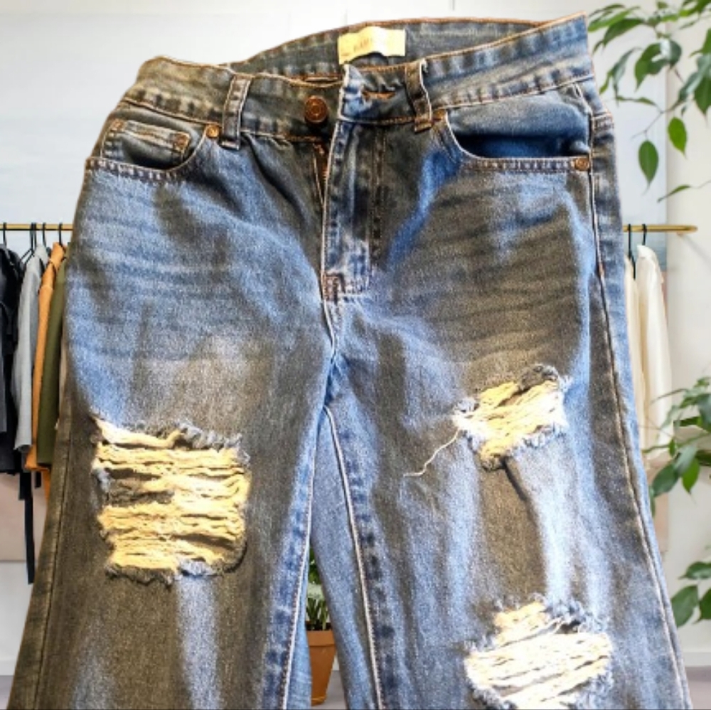 BAMBOO Blue Boyfriend Jeans